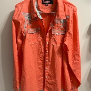ROAR long sleeve button up shirt